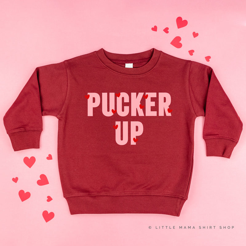 Pucker Up - Mini Hearts - Child Sweater