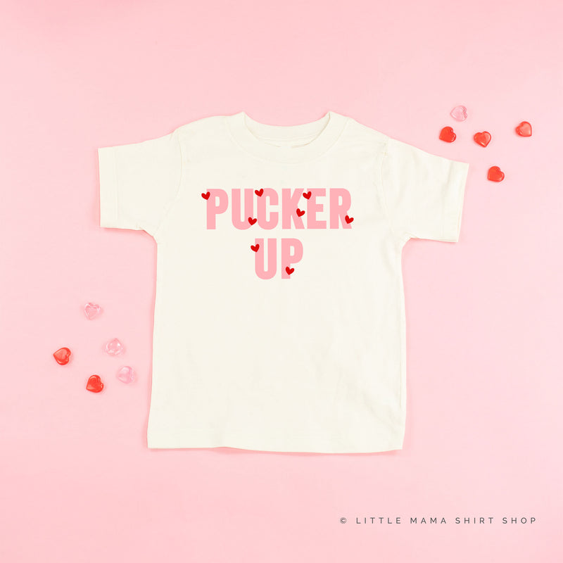 Pucker Up - Mini Hearts - Child Tee