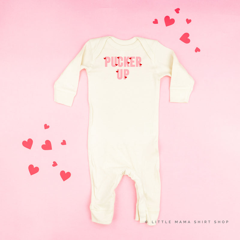 Pucker Up - Mini Hearts - Baby Sleeper