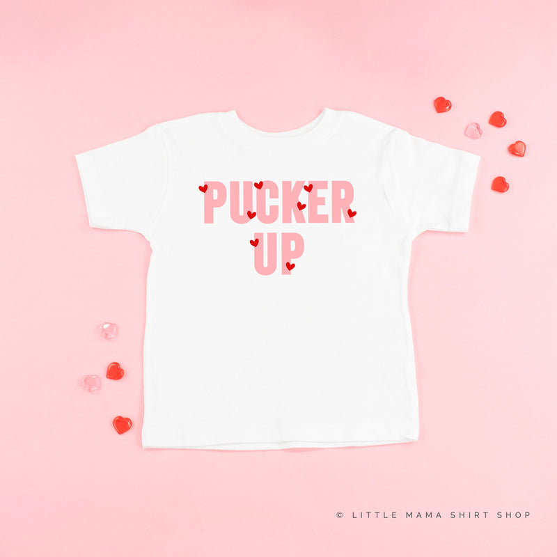 Pucker Up - Mini Hearts - Child Tee