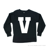 VARSITY INITIALS - Long Sleeve Child Shirt Little Mama Shirt Shop
