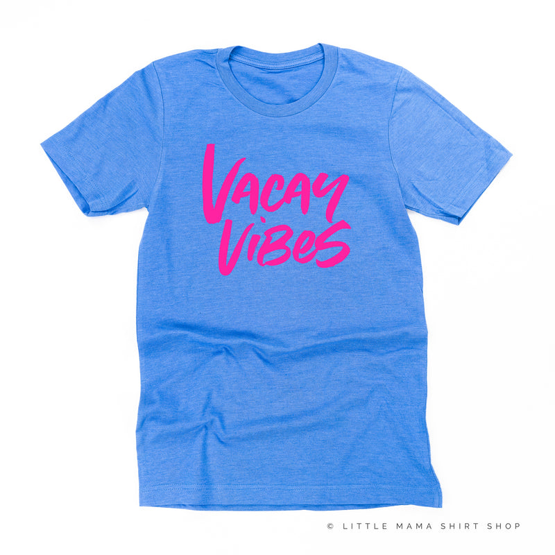 Vacay Vibes Neon Pull pull léger de chandail de vacances Chemise de plage  Tees graphiques de vacances Vacay Vibes -  France