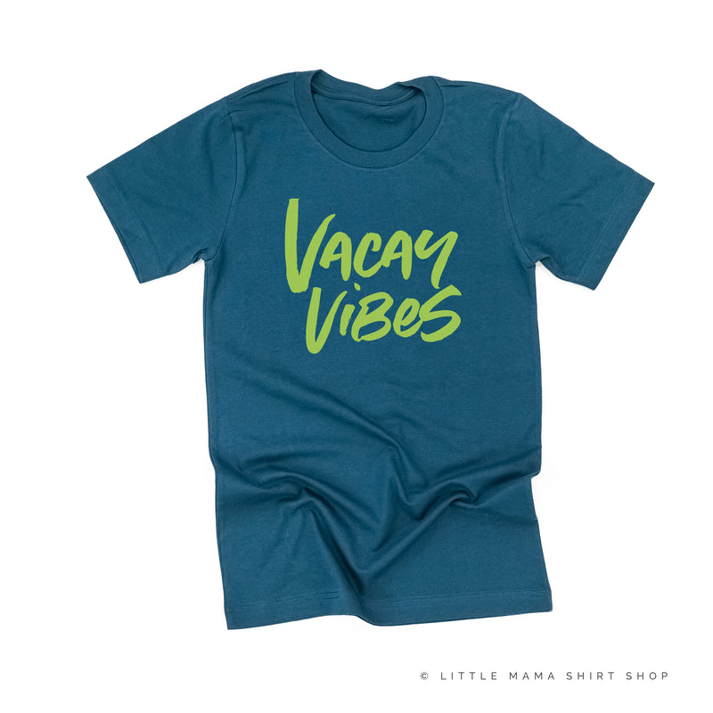 Vacay Vibes Neon Pull pull léger de chandail de vacances Chemise de plage  Tees graphiques de vacances Vacay Vibes -  France