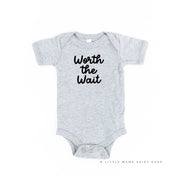WORTH THE WAIT - Short Sleeve Child Shirt Little Mama Shirt Shop