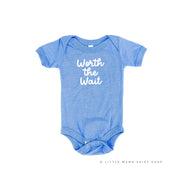 WORTH THE WAIT - Short Sleeve Child Shirt Little Mama Shirt Shop