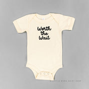 WORTH THE WAIT - Short Sleeve Child Shirt Little Mama Shirt Shop