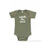 WORTH THE WAIT - Short Sleeve Child Shirt Little Mama Shirt Shop