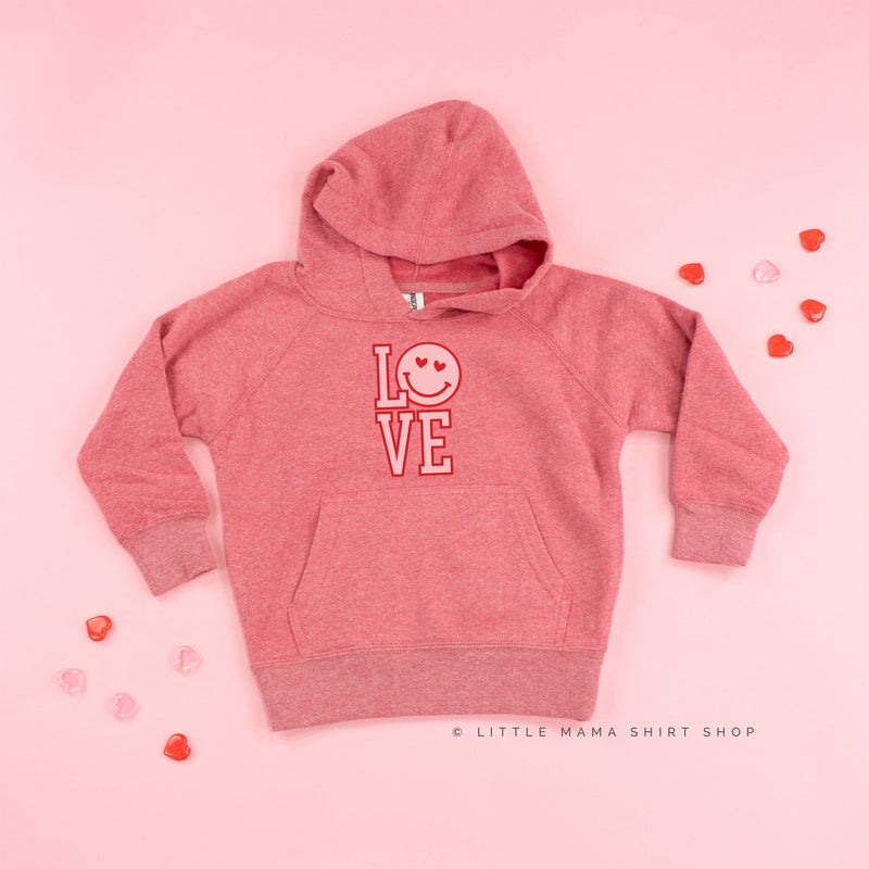 Love (Varsity) With Heart Eyes Smiley - Child HOODIE