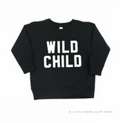 WILD CHILD - Block Font - Child Sweater Little Mama Shirt Shop