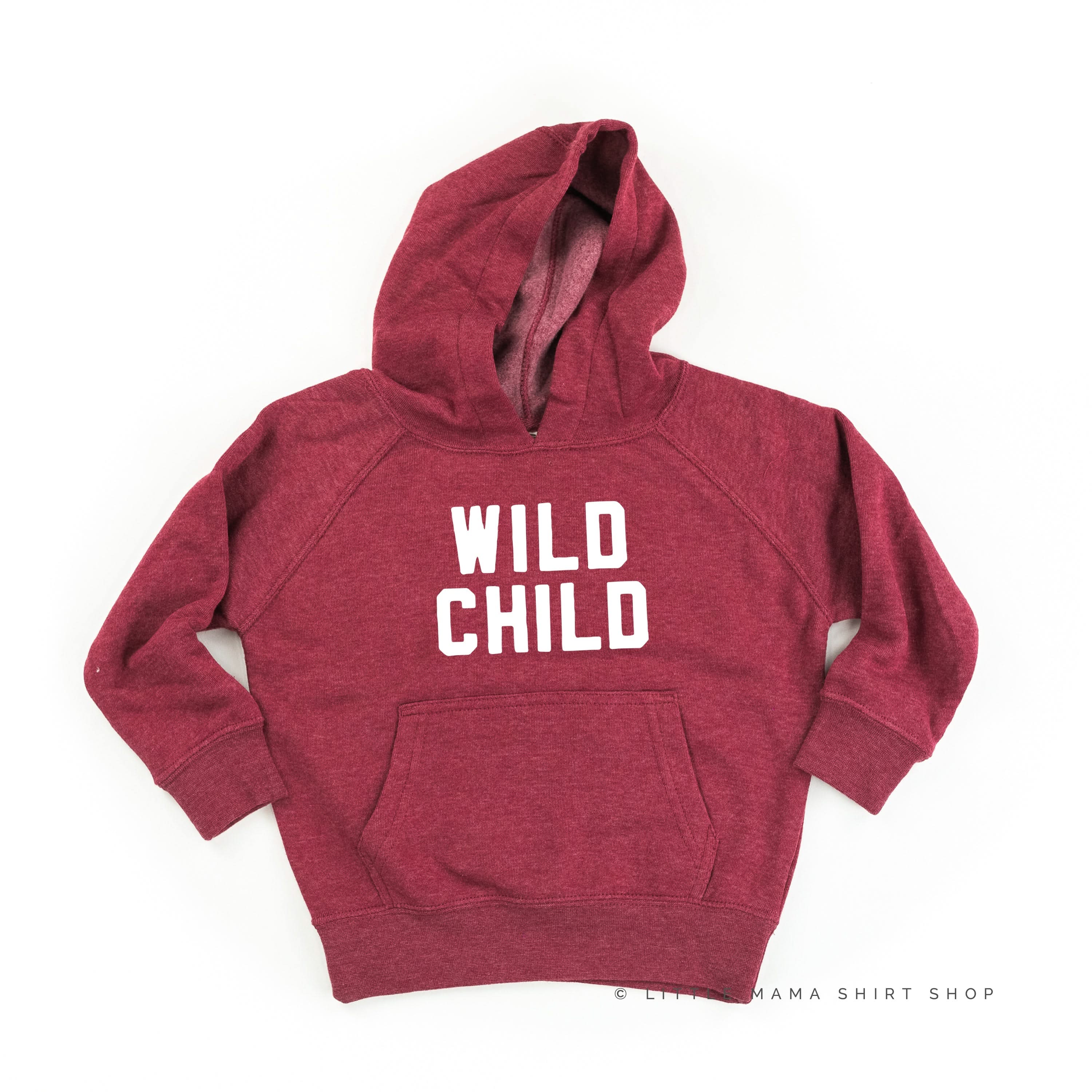 WILD CHILD - Block Font - Child Hoodie Little Mama Shirt Shop
