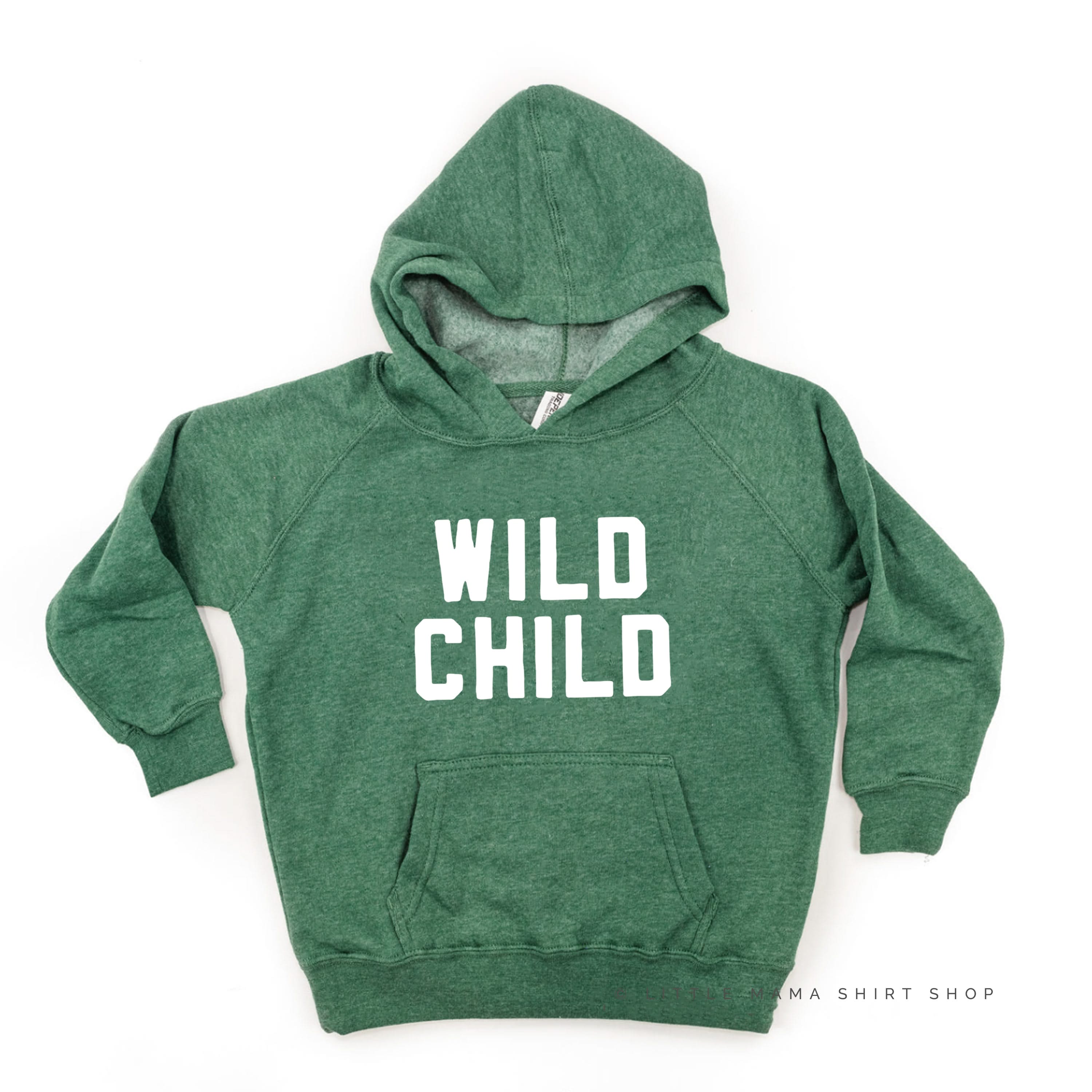 WILD CHILD - Block Font - Child Hoodie Little Mama Shirt Shop