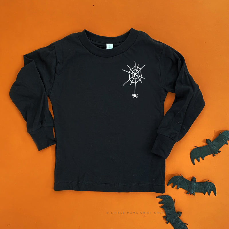 Spider Web (Pocket Design) - Long Sleeve Child Shirt