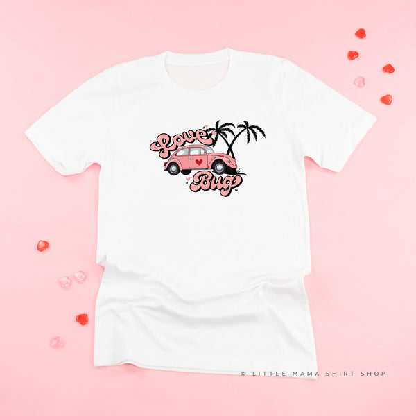 Love Bug - Pink Beetle Car - Unisex Tee