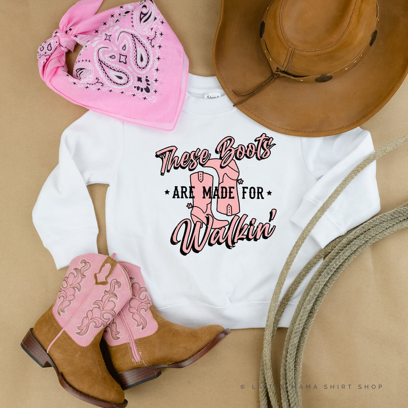 These Boots are Made for Walkin' - Distressed Design - Child Sweater