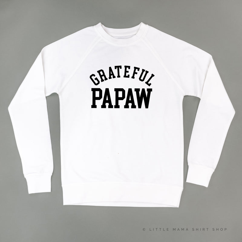 Grateful Papaw - (Varsity) - Lightweight Pullover Sweater