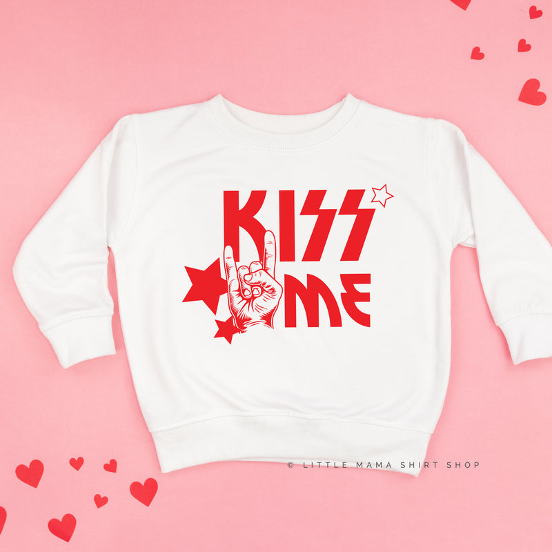 Kiss Me - Valentine Band Tee - Child Sweater