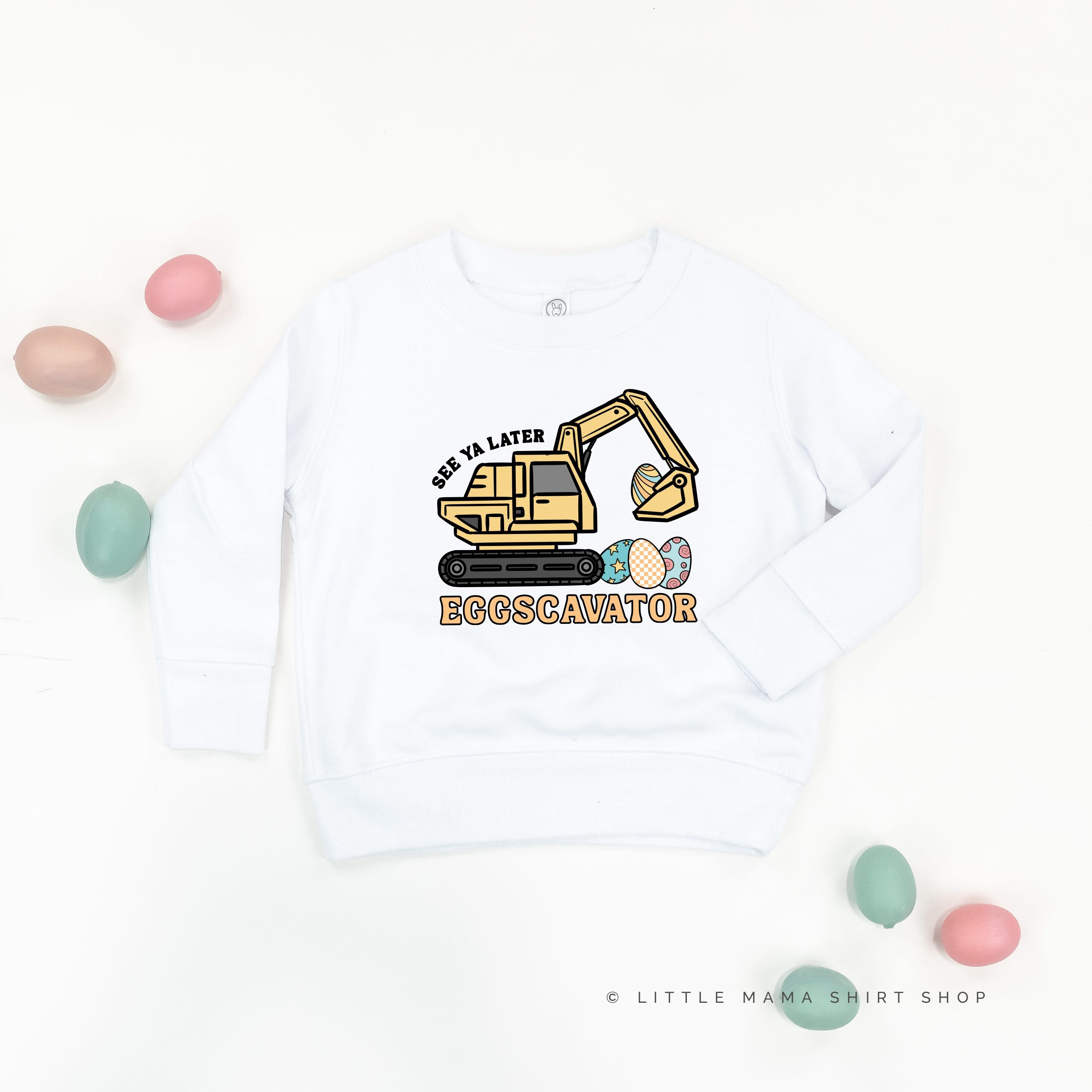Eggscavator - Child Sweater Little Mama Shirt Shop