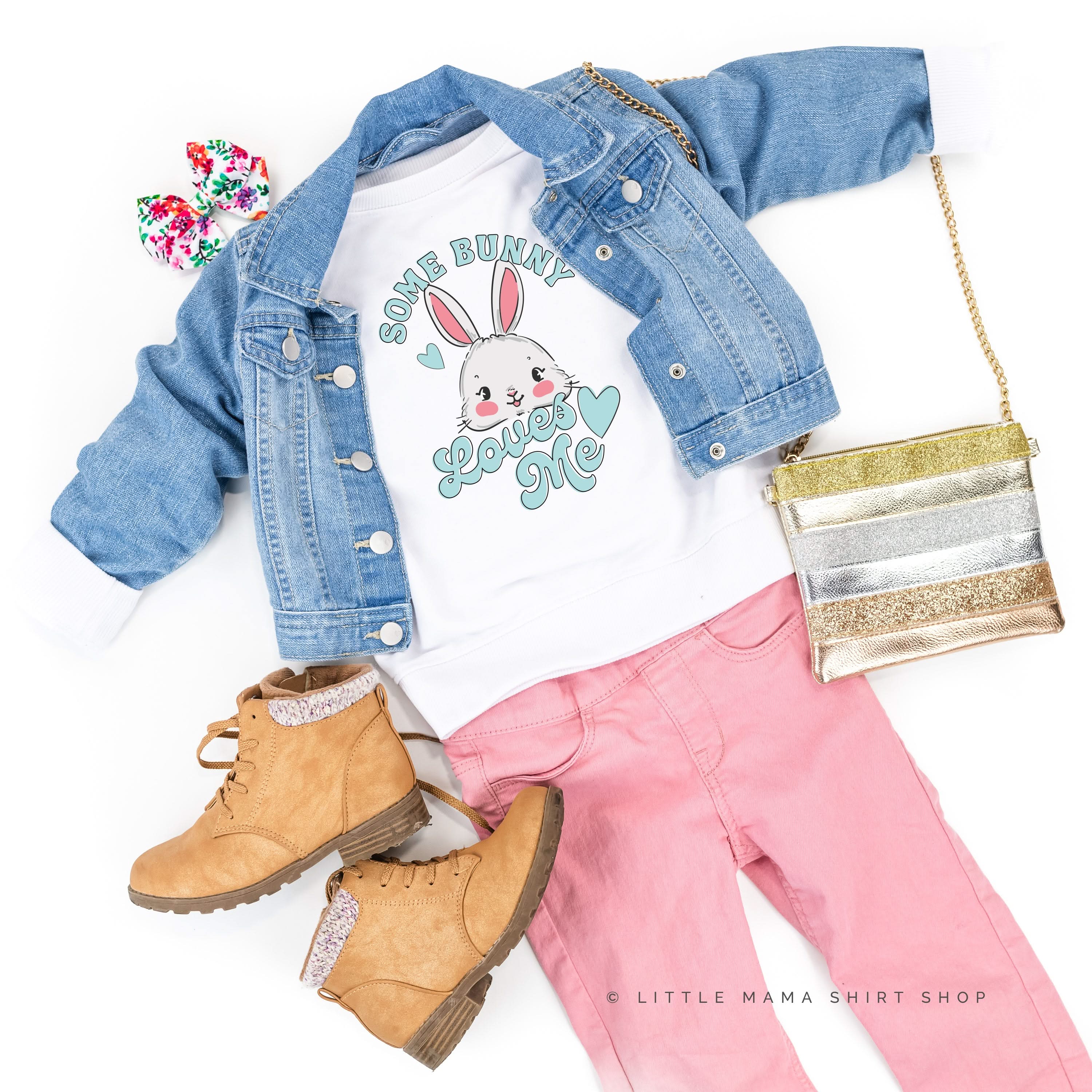 Some Bunny Loves Me - Child Sweater Little Mama Shirt Shop