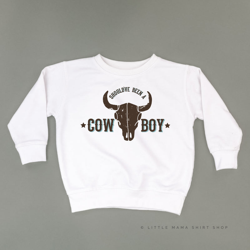Should've Been a Cowboy - Distressed Design - Child Sweater