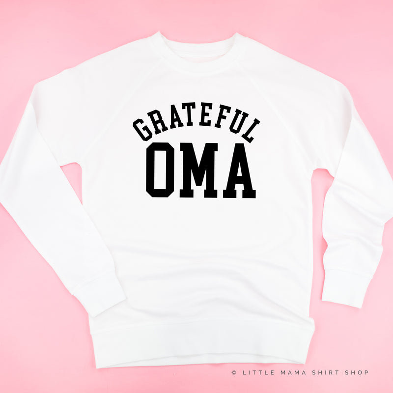 Grateful Oma - (Varsity) - Lightweight Pullover Sweater