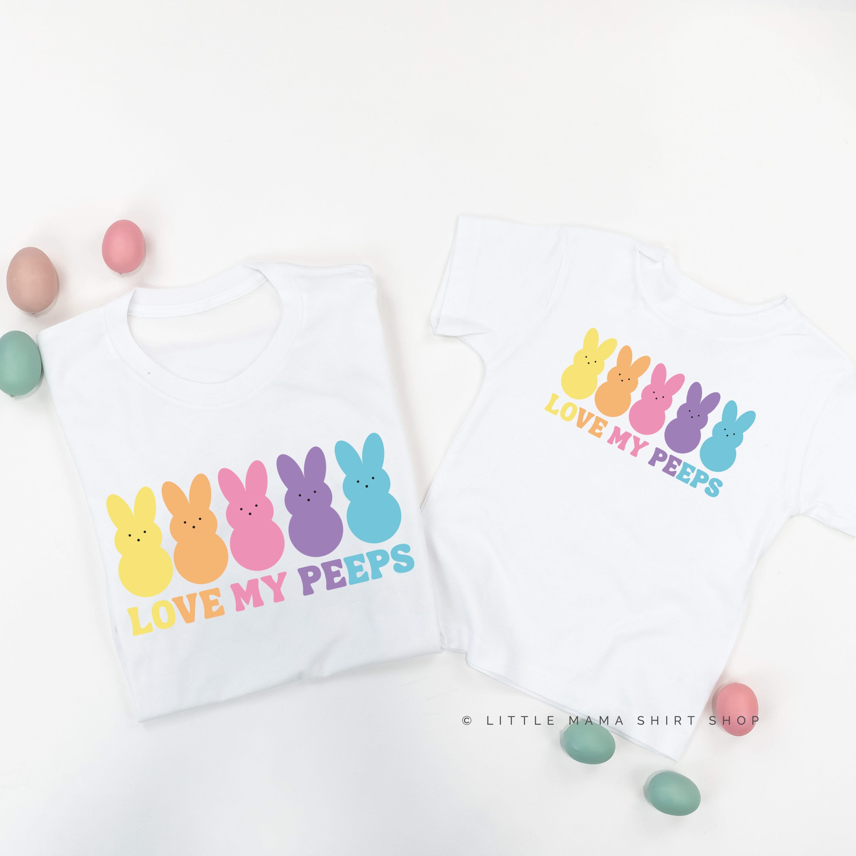 Love My Peeps - Neon - Set of 2 Tees Little Mama Shirt Shop
