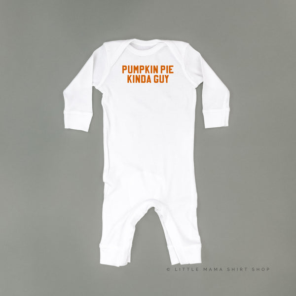 Pumpkin Pie Kinda Guy - One Piece Baby Sleeper