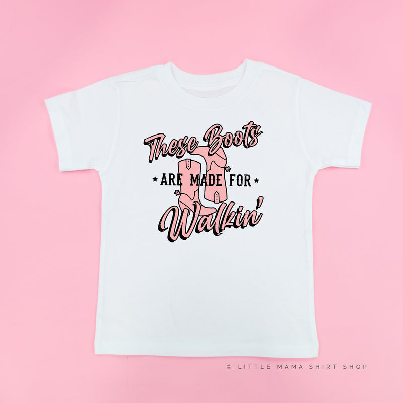 These Boots are Made for Walkin' - Distressed Design - Short Sleeve Child Shirt