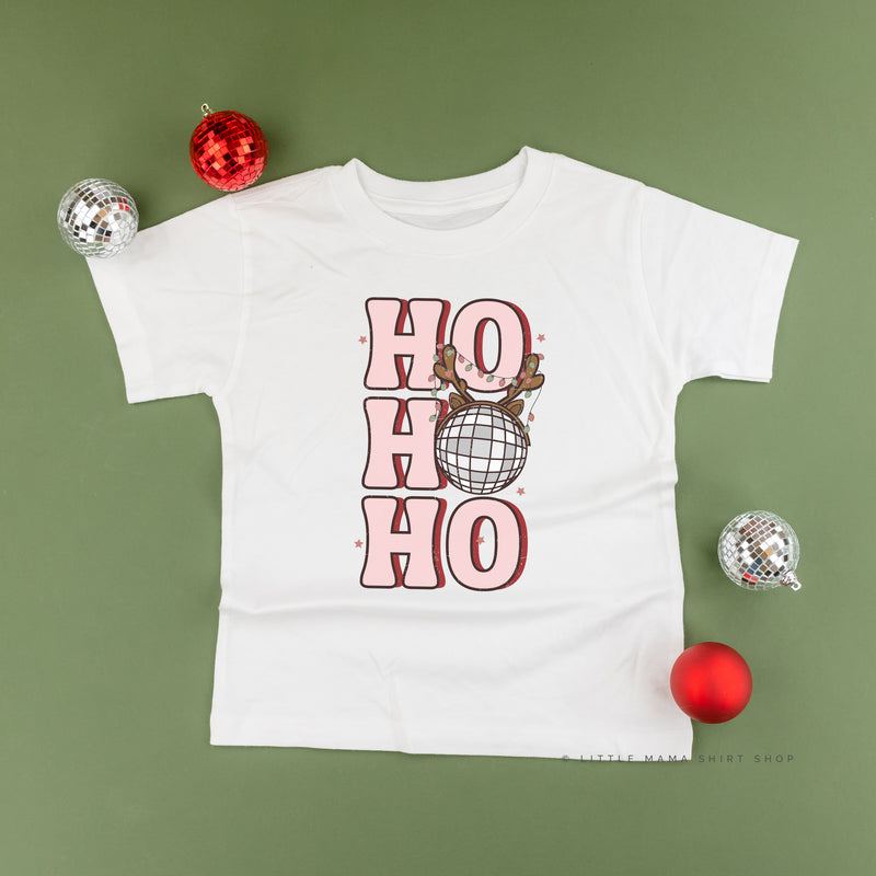 HO HO HO - Disco Ball - Short Sleeve Child Shirt