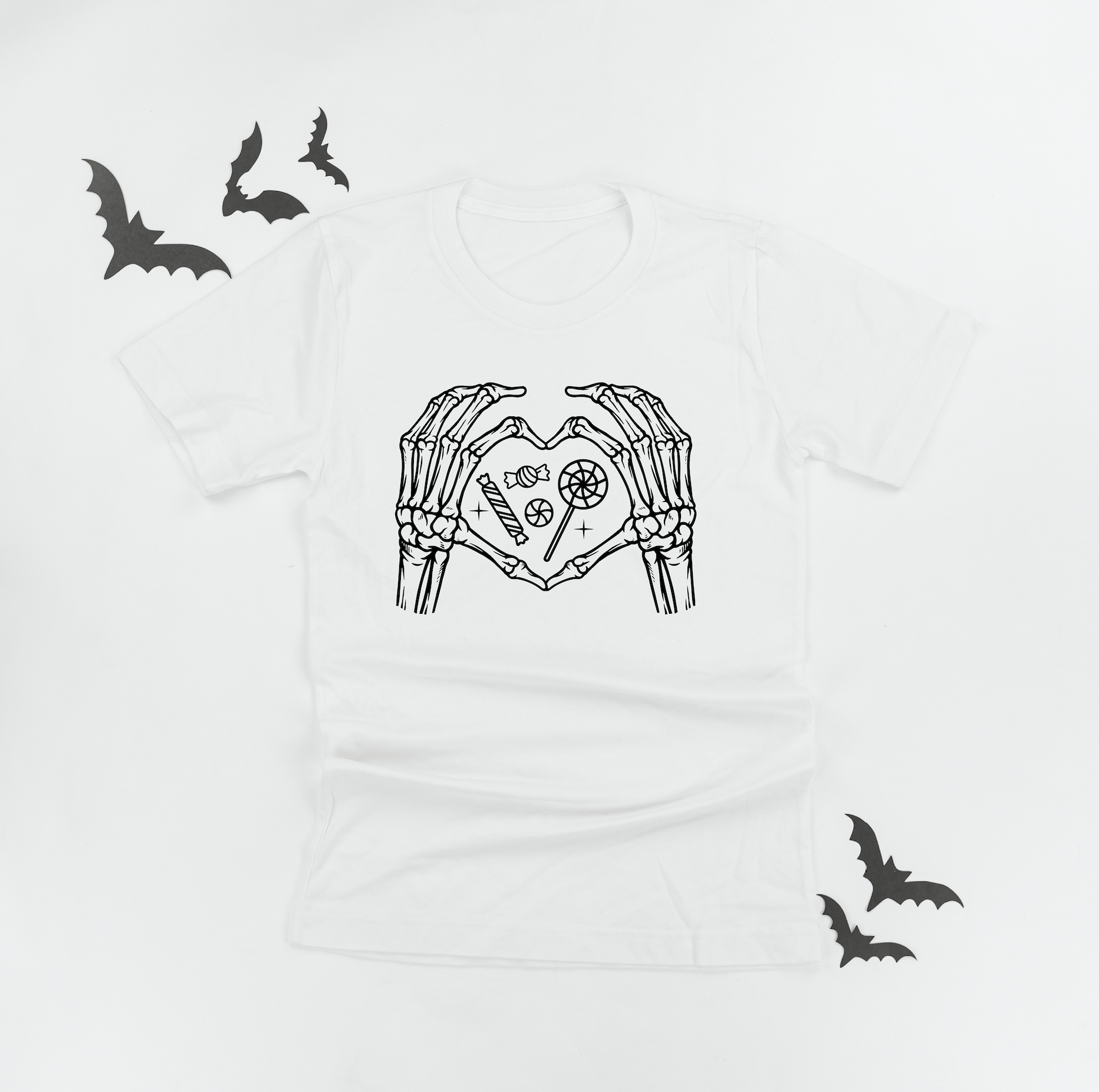 Skeleton Heart Hands - Unisex Tee
