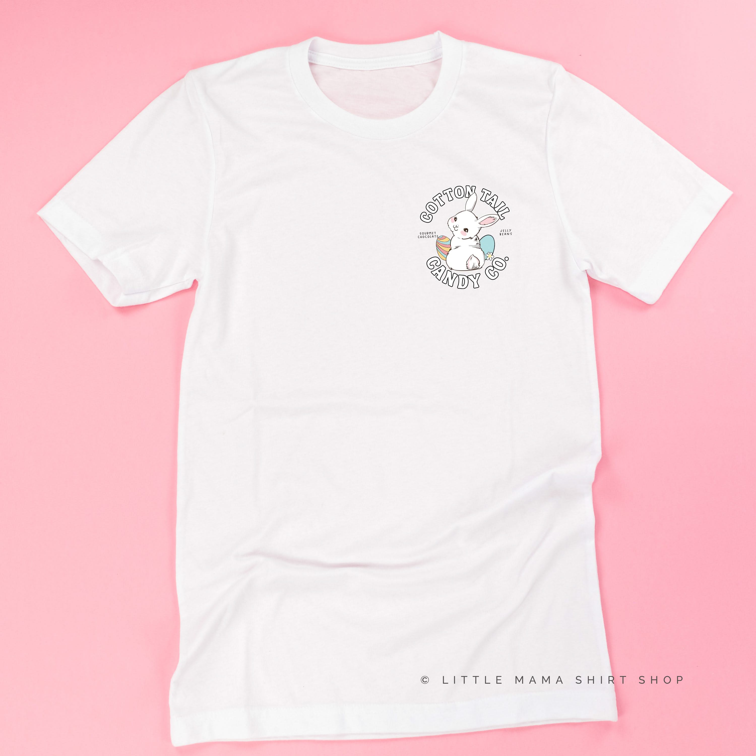 Cotton Tail Candy Co. (pocket) - Unisex Tee Little Mama Shirt Shop