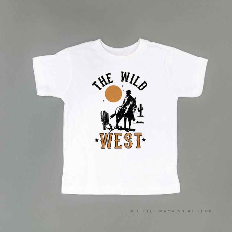 THE WILD WEST - Distressed Design - Short Sleeve Child Shirt
