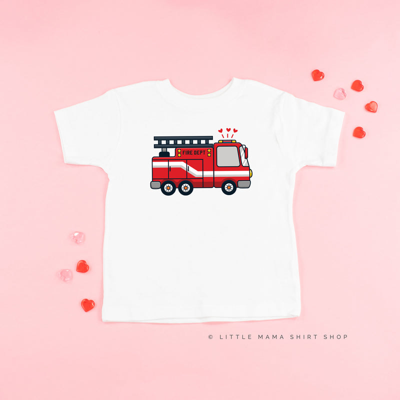 Firetruck Front - Love to the Rescue (f&b) - Child Tee