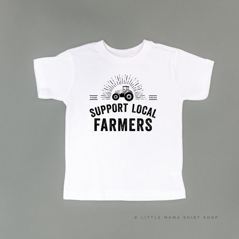 Support Local Farmers - Distressed Design - Short Sleeve Child Shirt