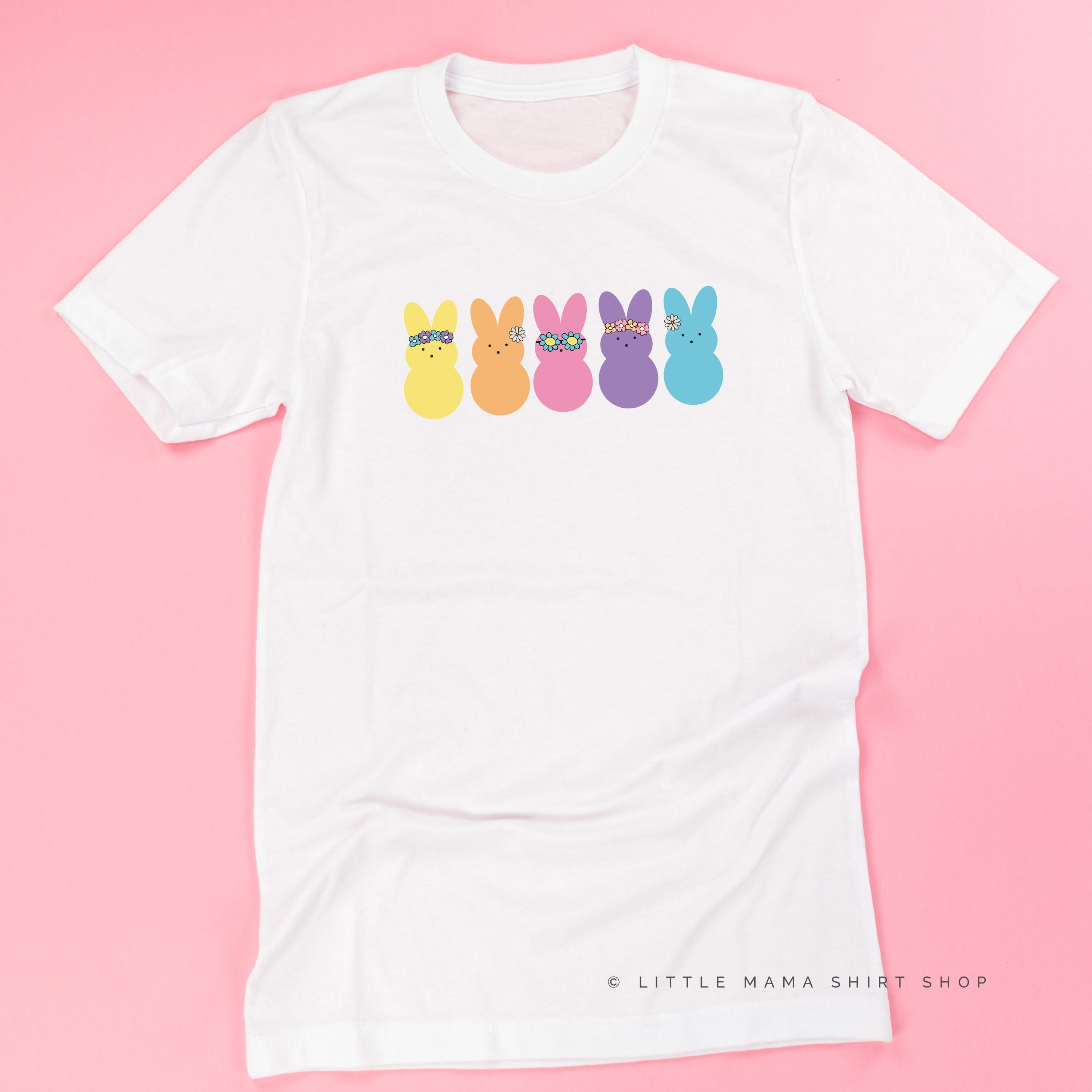 Floral Headband Neon Peeps - Unisex Tee Little Mama Shirt Shop