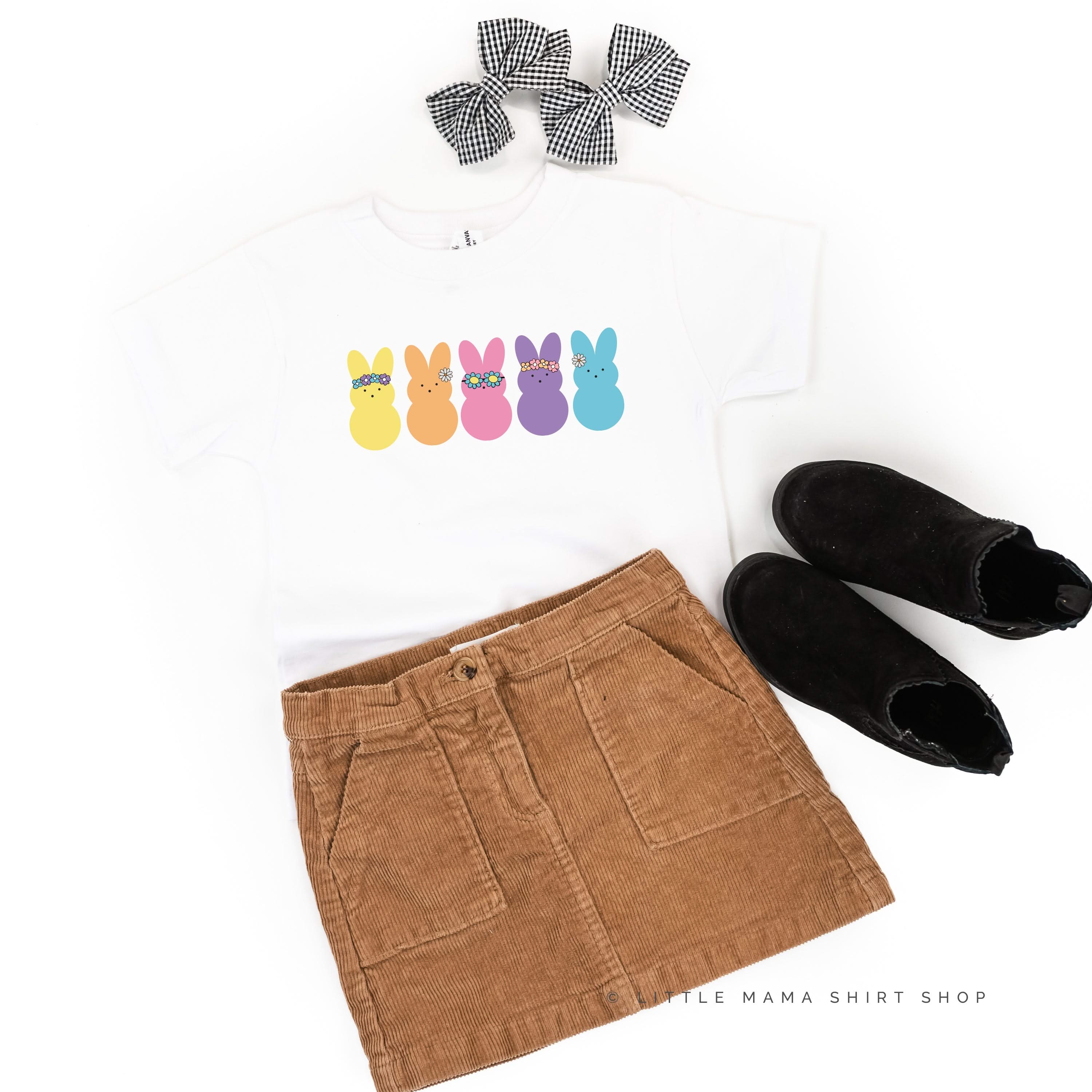 Floral Headband Neon Peeps - Child Tee Little Mama Shirt Shop