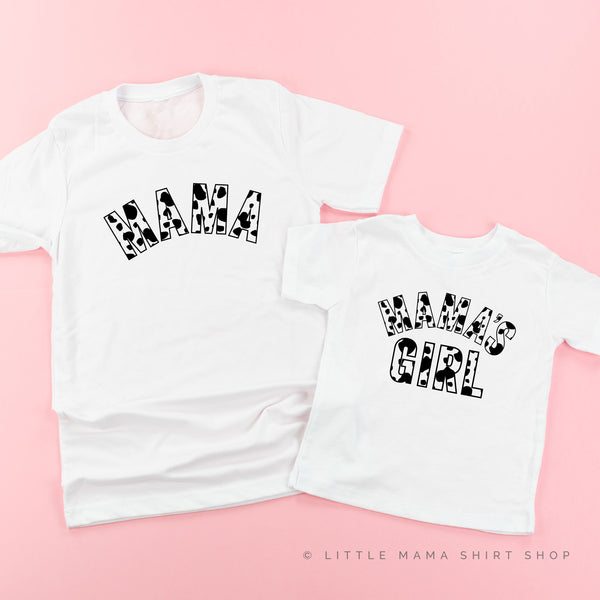 MAMA / MAMA'S GIRL - Cow Print - Set of 2 Shirts