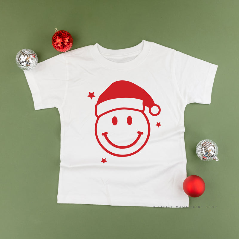 Santa Hat - Smiley Face - Child Tee