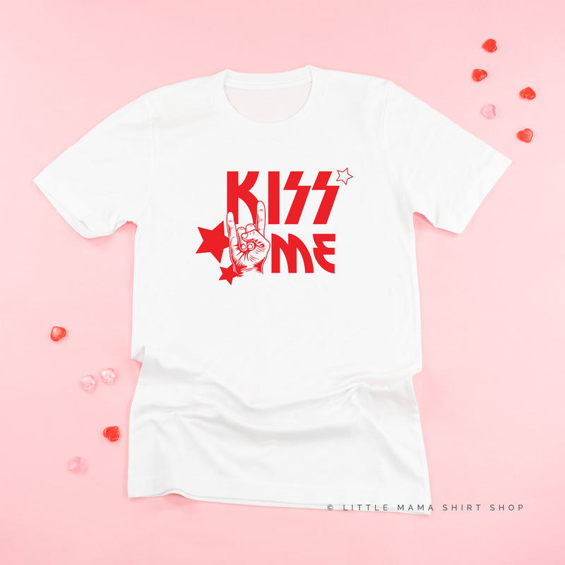 Kiss Me - Valentine Band Tee - Unisex Tee