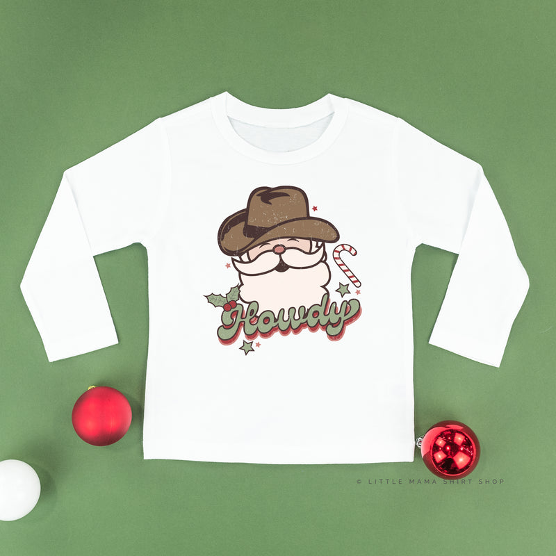 Howdy - Cowboy Santa - Child LONG SLEEVE Tee