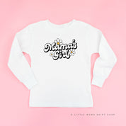Daisy - Mama's Girl - w/ Full Daisy on Back - Child Long Sleeve Tee Little Mama Shirt Shop