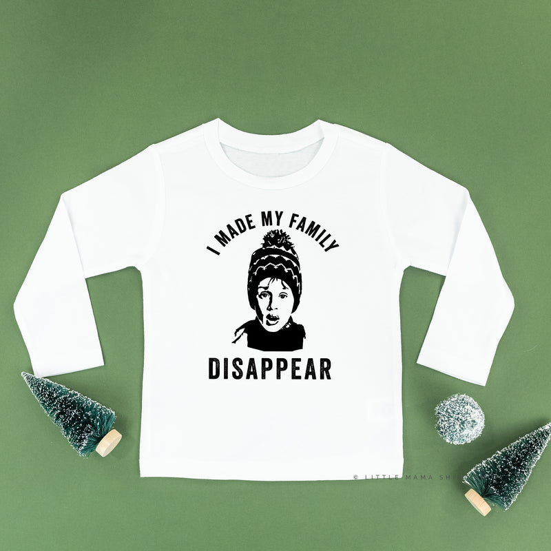 I Made My Family Disappear - Child LONG SLEEVE Tee