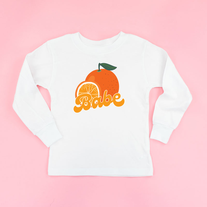 Orange - Babe - Long Sleeve Child Shirt