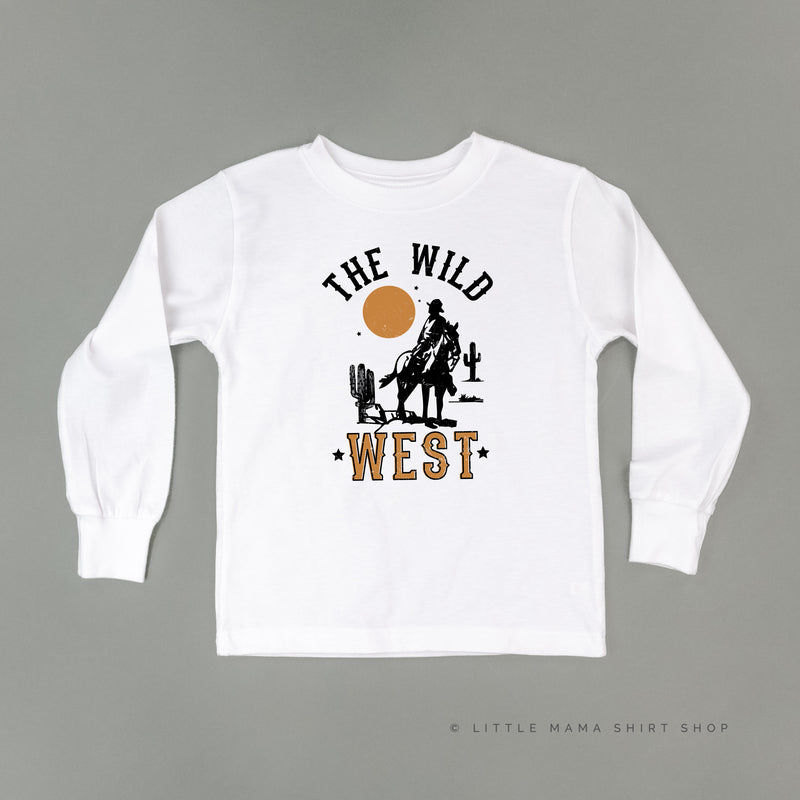 THE WILD WEST - Distressed Design - Long Sleeve Child Shirt