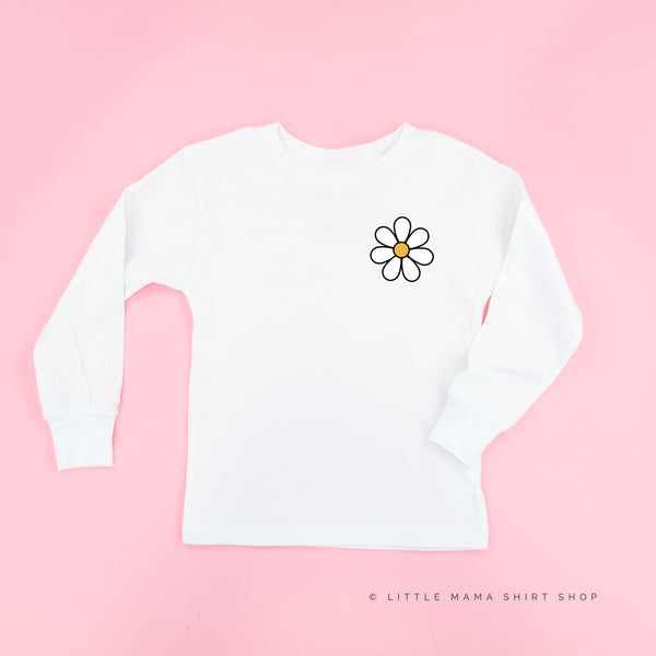 Pocket Daisy on Front w/ Have a Great Daysy on Back - Long Sleeve Child Shirt