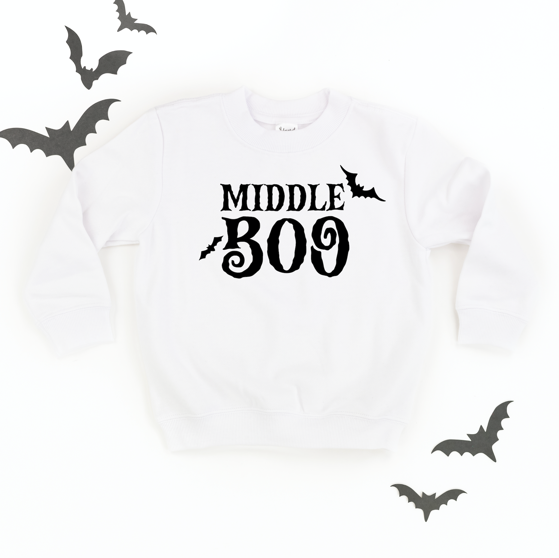 Middle Boo (Bats) - Child Sweater