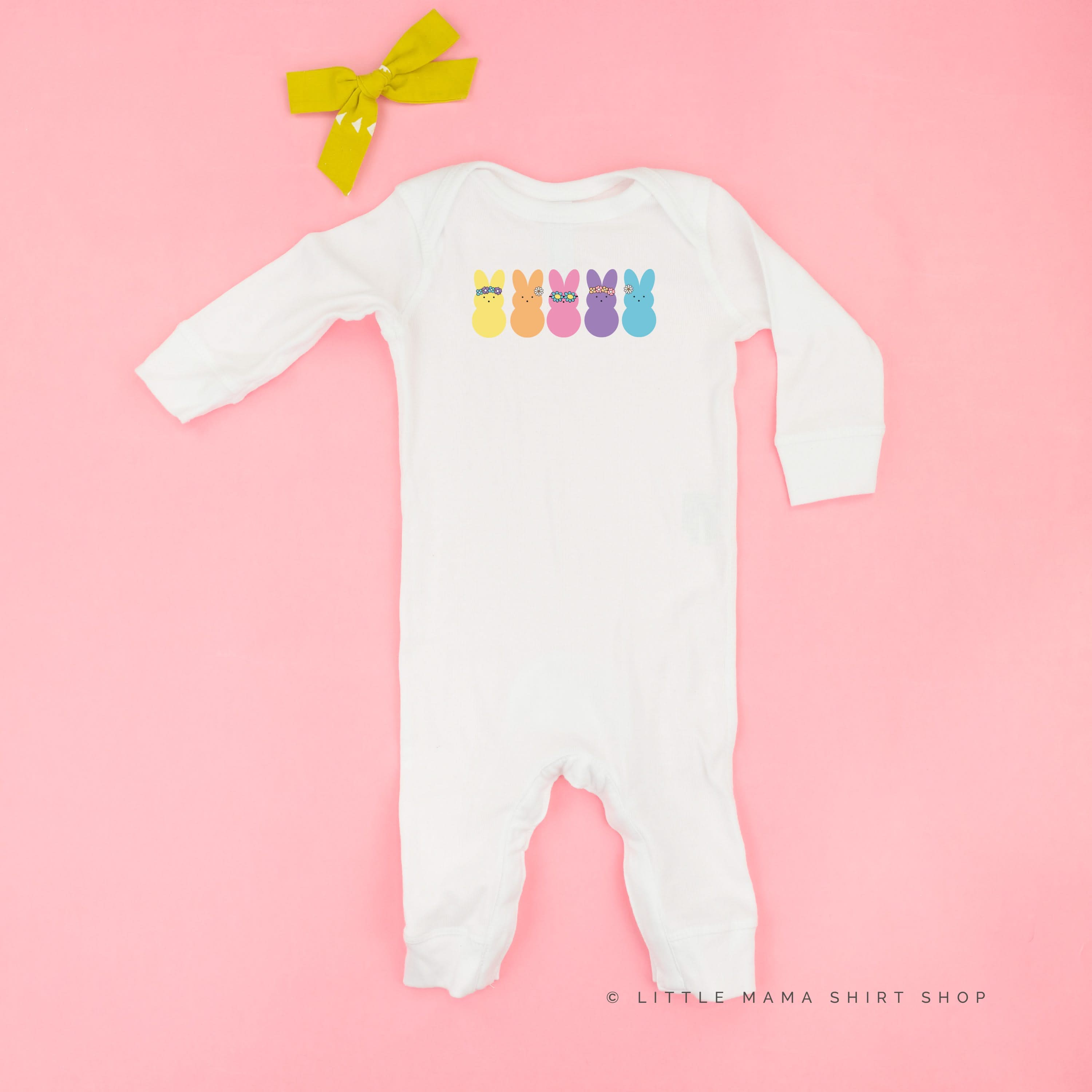 Floral Headband Neon Peeps - Baby Sleeper Little Mama Shirt Shop