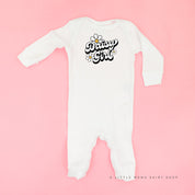 Daisy Girl - w/ Full Daisy on Back - Baby Sleeper Little Mama Shirt Shop