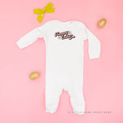 Hoppy Easter - Daisies - Baby Sleeper Little Mama Shirt Shop