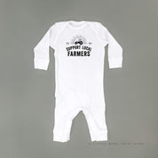 Support Local Farmers - Distressed Design - Baby Sleeper