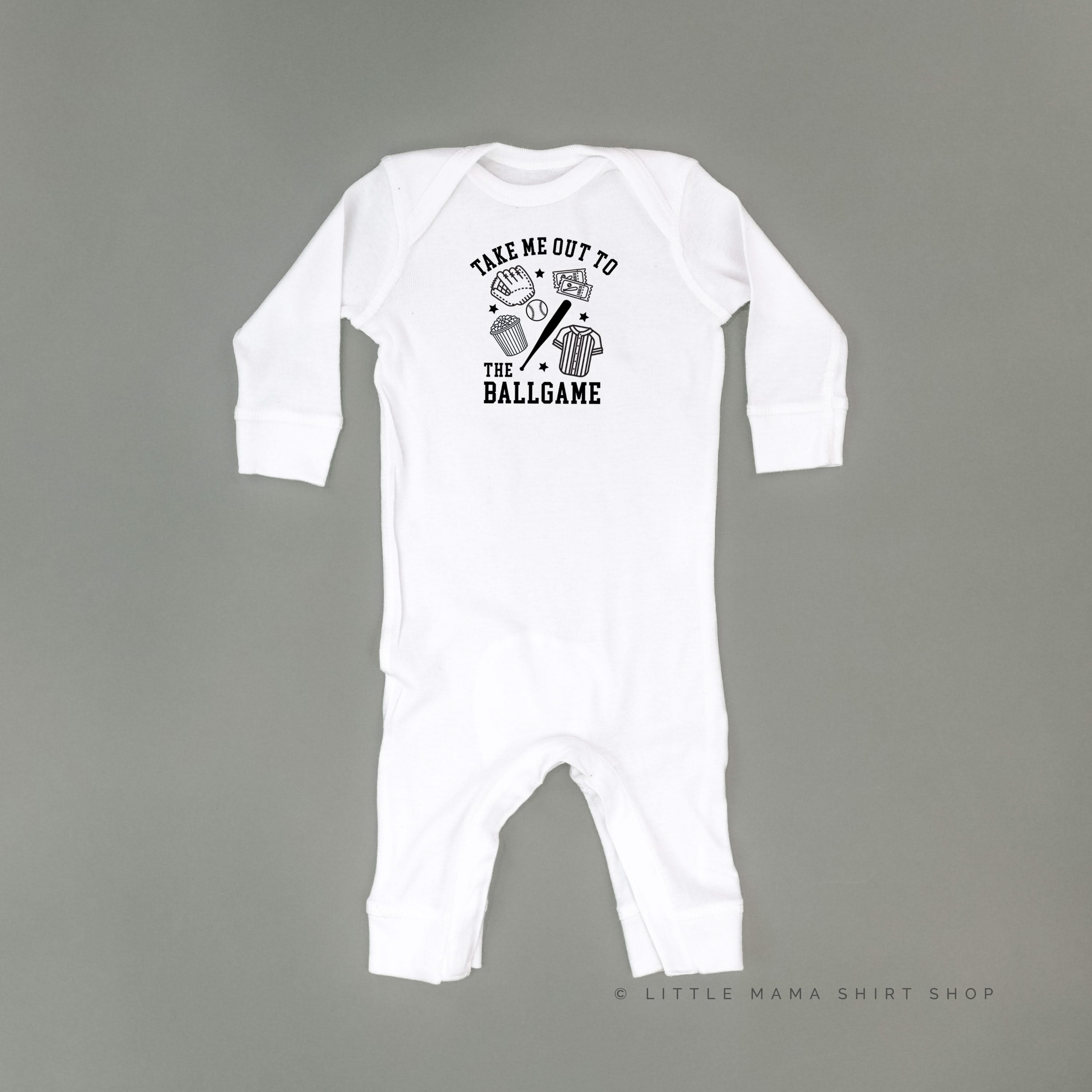 Take Me Out To The Ballgame - Baby Sleeper Little Mama Shirt Shop